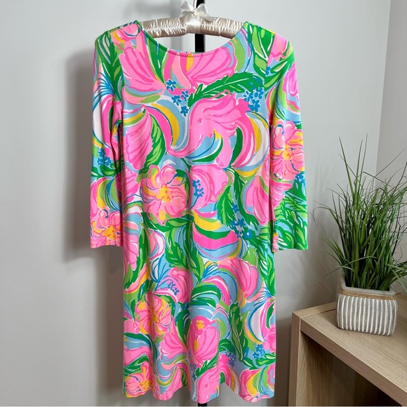 Lilly Pulitzer Ophelia Vibrant So A Peeling Pattern Mini Swing Shift Dress XXS